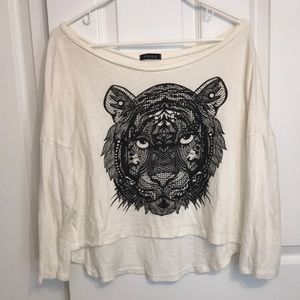 Geometric tiger shirt